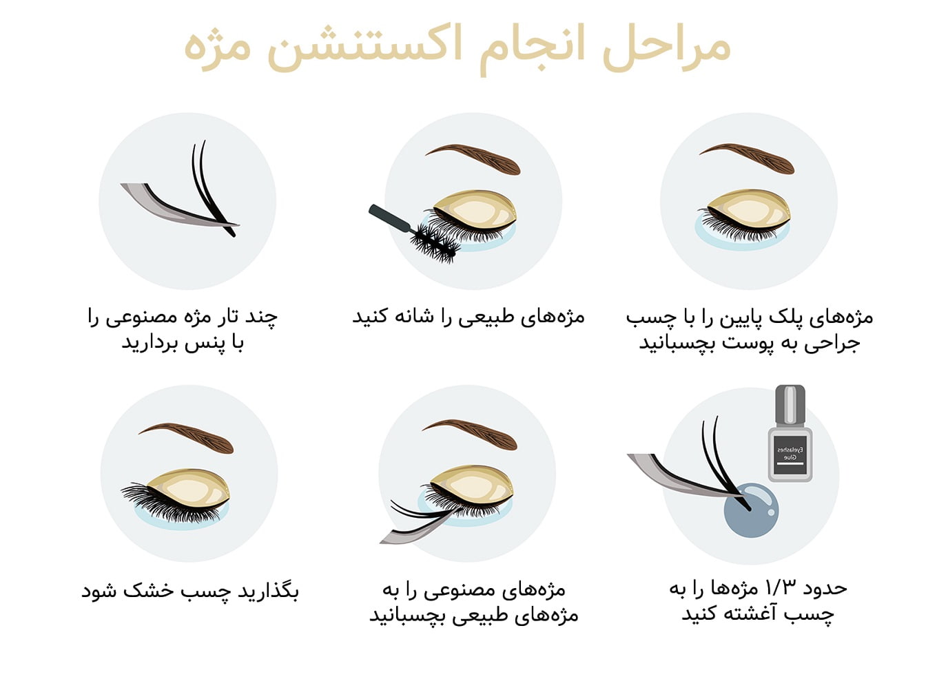 نکاتی برای گفتن نتیجه مطلوب در اکستشن مژه