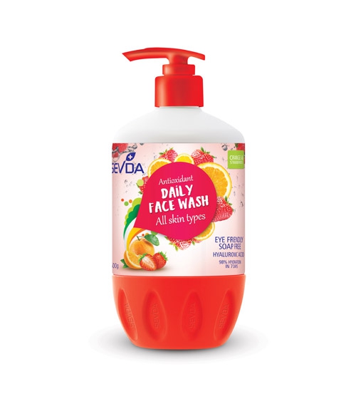 ژل شستشوی صورت پرتقال و توت فرنگی